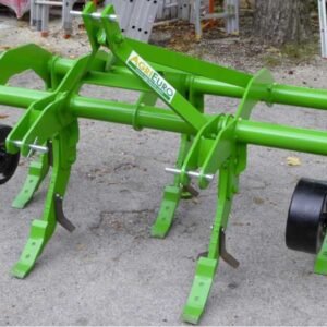 Landwirtschaftlicher Tiefenlockerer für Traktoren AgriEuro Serie 170 Standard mit 5 Zähnen – mit Stahlrädern