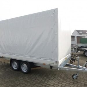Autotransportanhänger Humbauer HT 304121 Hochlader 3.0 bis. Mit Pritsche und 200 cm breiter Plattform, 4100 x 2100 x 350 mm